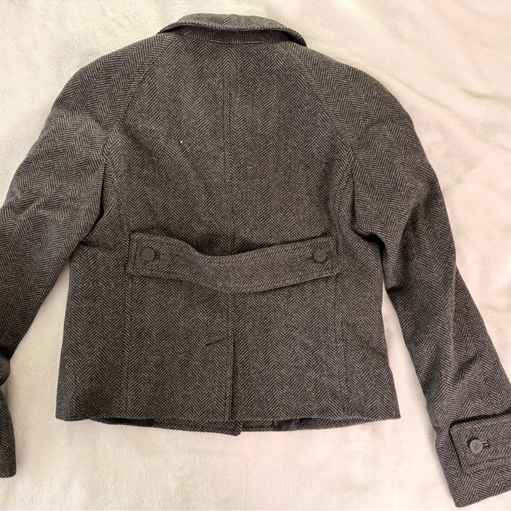 Gucci double breasted grey coat wool and cashmere - Picture 10 of 11